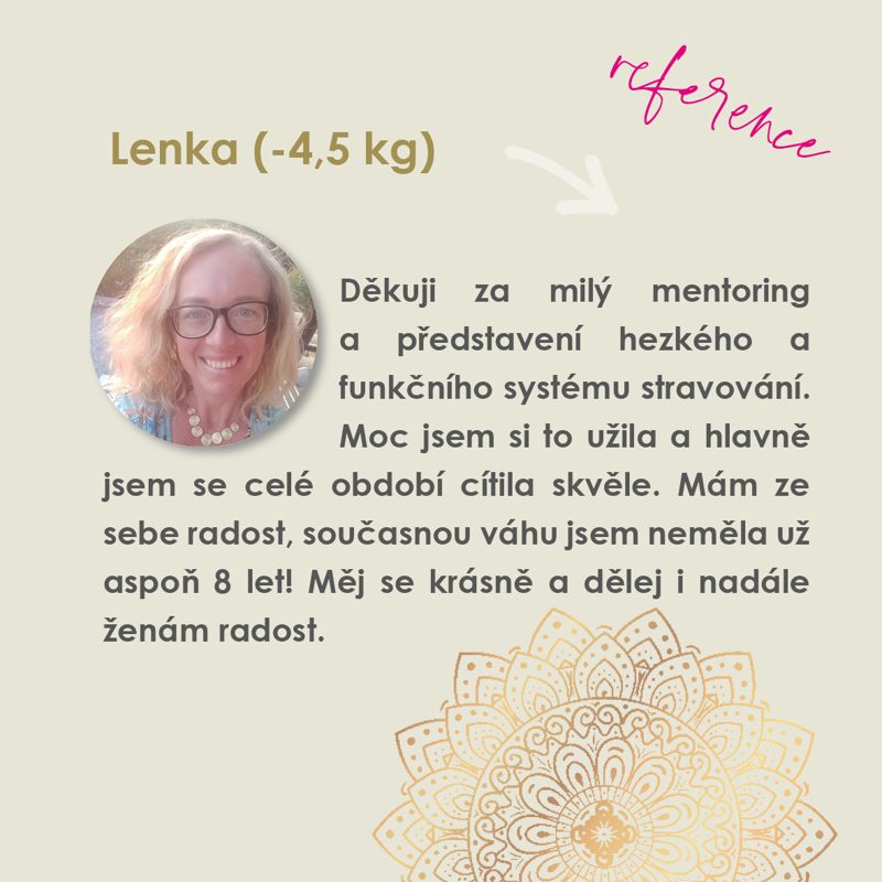 Zkušenost klientky Lenky