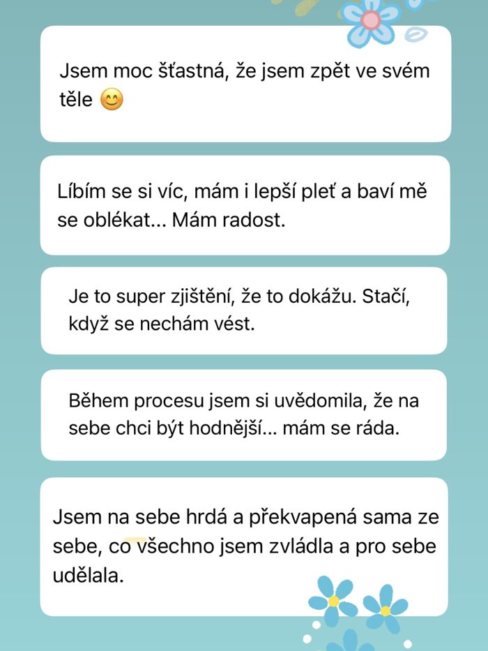 Zpráva od klientky