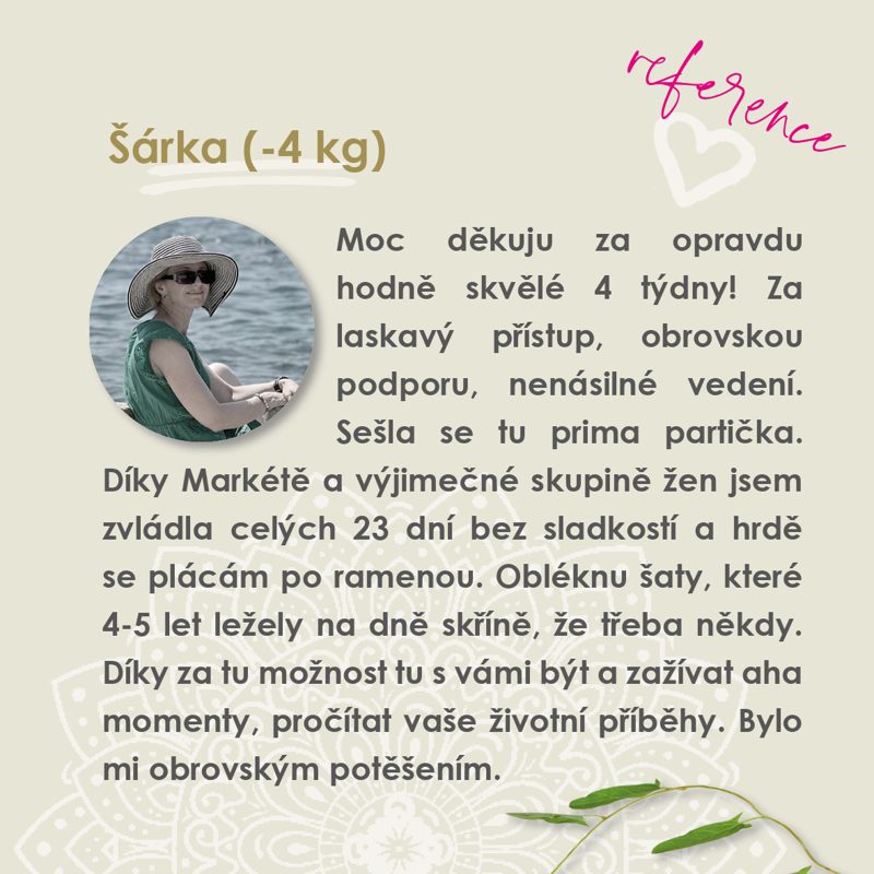 Zkušenost klientky Šárky